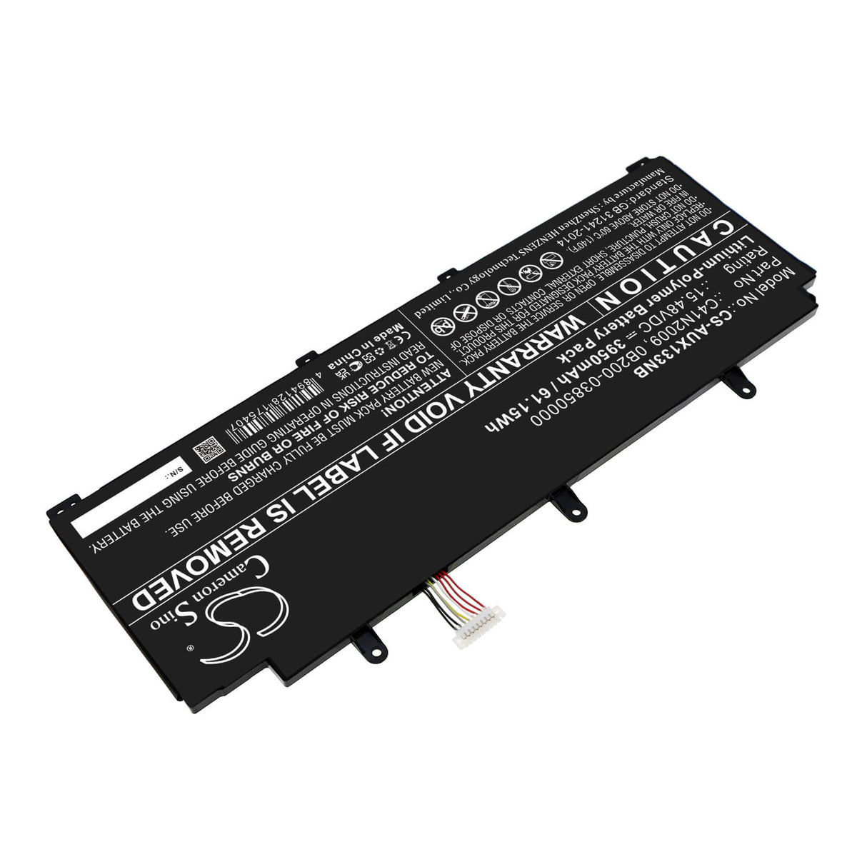 15.48v, Li-ion, 3950mah, Battery Fits Asus, Rog Flow Gv301qe, Rog Flow Gv301qh, 61.15wh Notebook, Laptop Cameron Sino Technology Limited