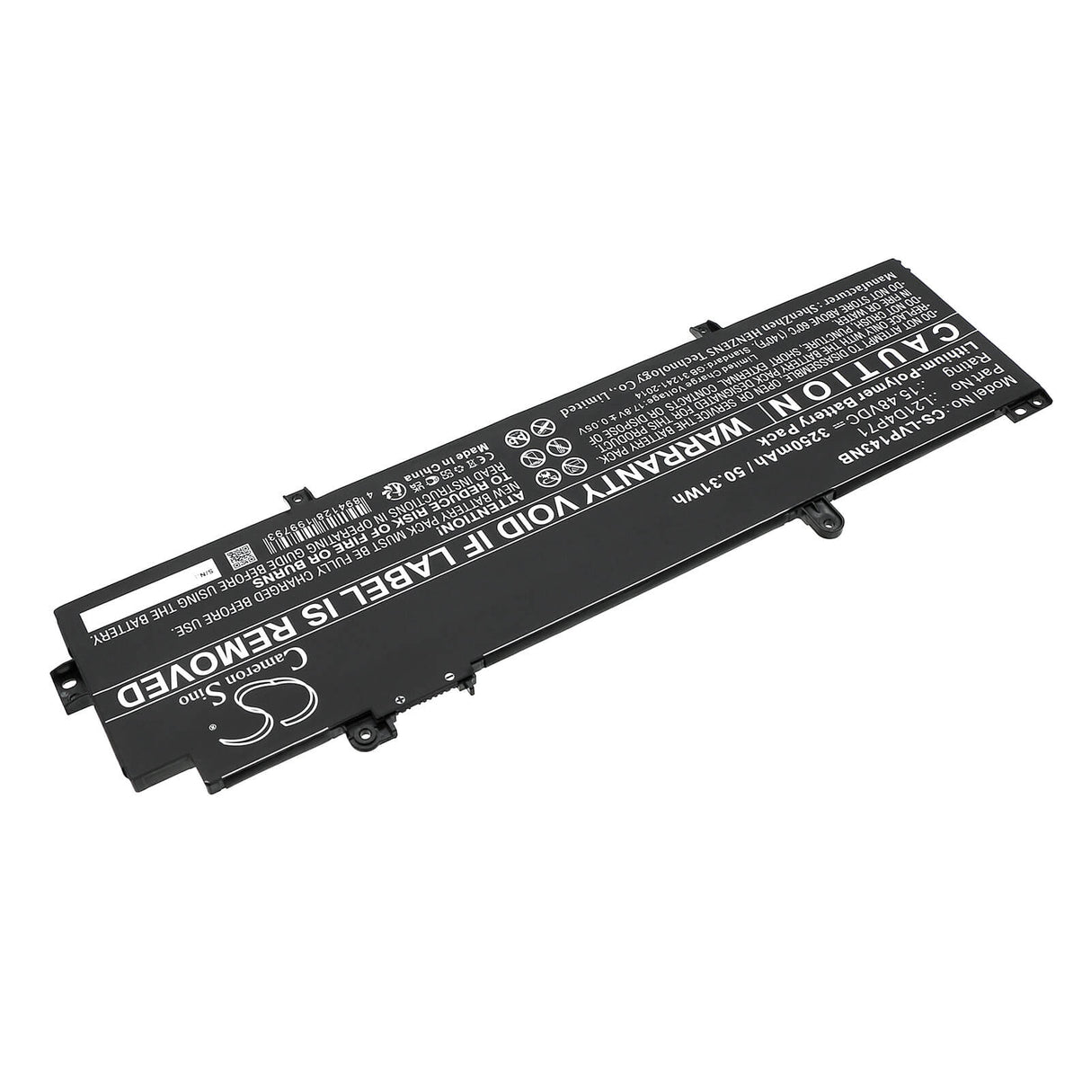 15.48V, Li-Polymer, 3250mAh, Battery fits Lenovo, Thinkpad P14s Gen 3(amd)21j500, Thinkpad P14s Gen 3(amd)21j500, 50.31Wh Notebook, Laptop Cameron Sino Technology Limited