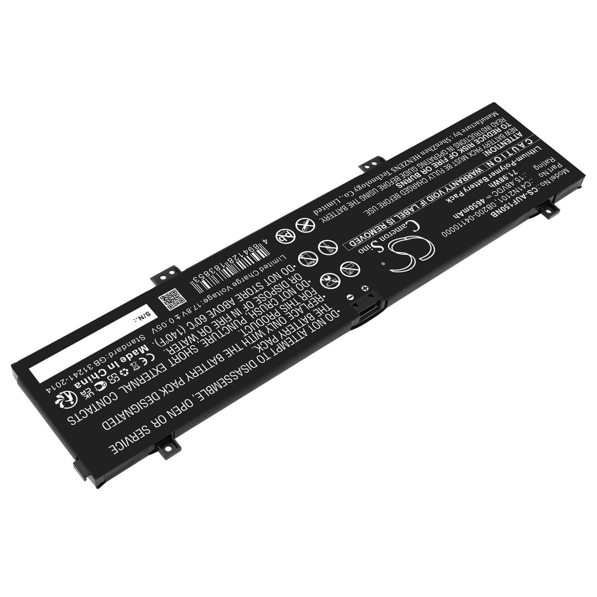 15.48v, Li-polymer, 4650mah, Battery Fits Asus, Rog Zephyrus G14 Ga402, Rog Zephyrus G14 Ga402r, 71.98wh Notebook, Laptop Cameron Sino Technology Limited