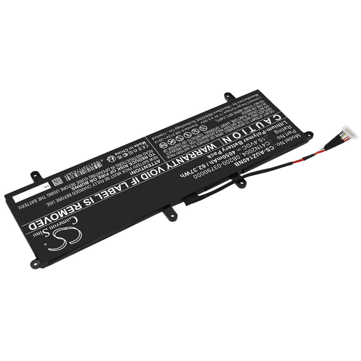 15.4v, Li-ion, 4050mah, Battery Fits Asus, Zenbook Duo 14 Ux482, Zenbook Duo 14 Ux482ea, 62.37wh Notebook, Laptop Cameron Sino Technology Limited