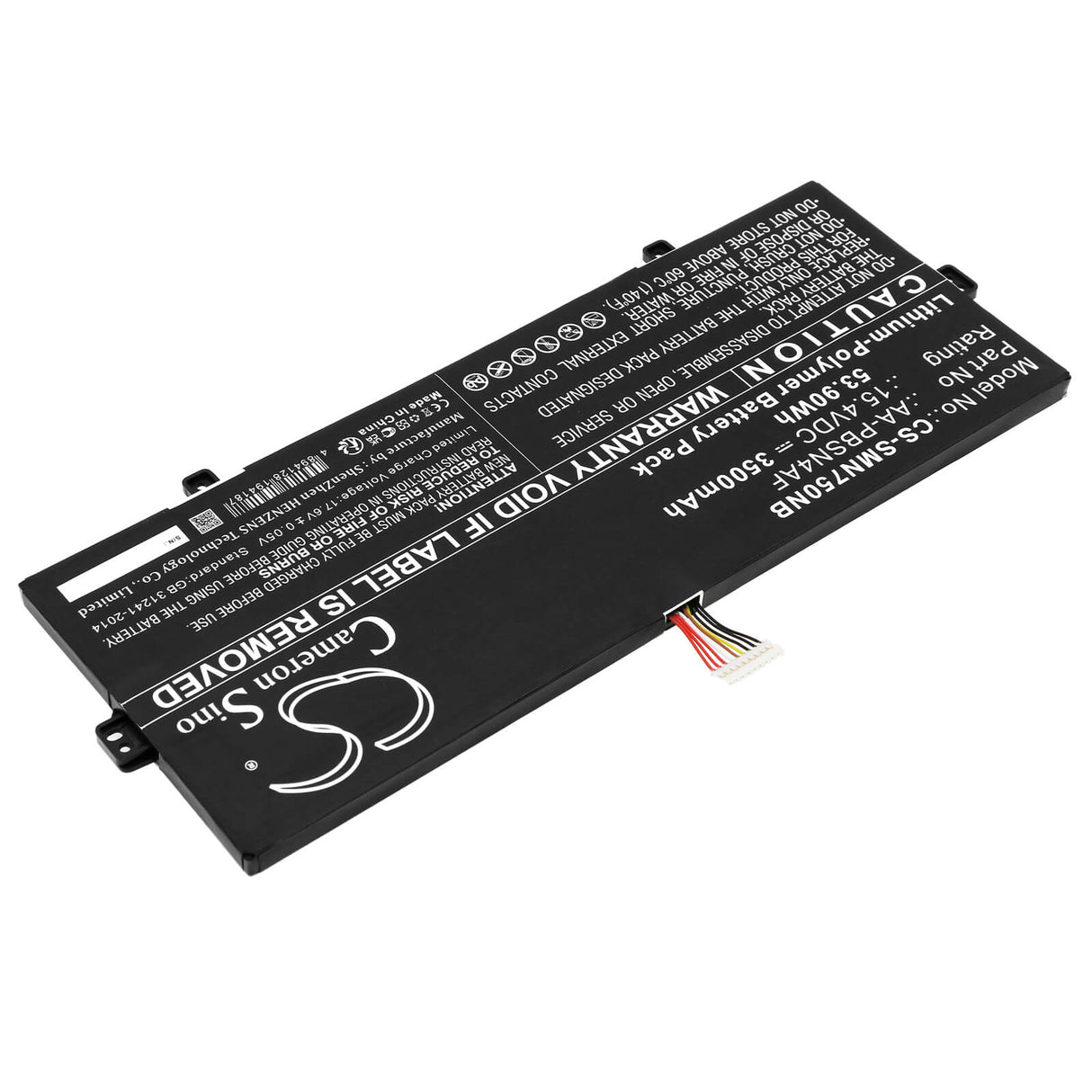 15.4v, Li-polymer, 3500mah, Battery Fits Samsung, Galaxy Book Flex Alpha Np730qc, 53.90wh Notebook, Laptop Cameron Sino Technology Limited