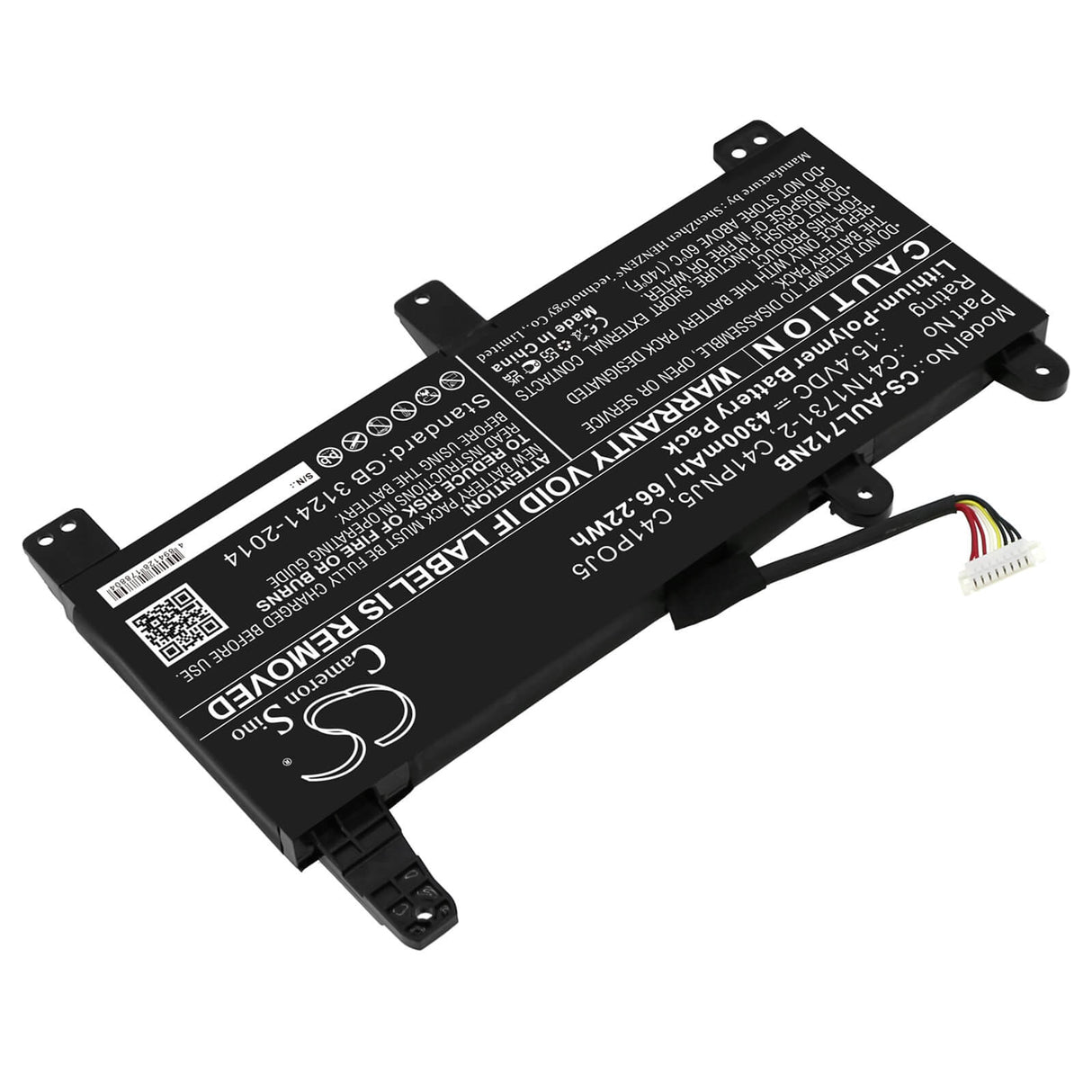 15.4v, Li-polymer, 4300mah, Battery Fits Asus G731gw, Rog Scar Ii Gl504gv-es015t, 66.22wh Notebook, Laptop Cameron Sino Technology Limited