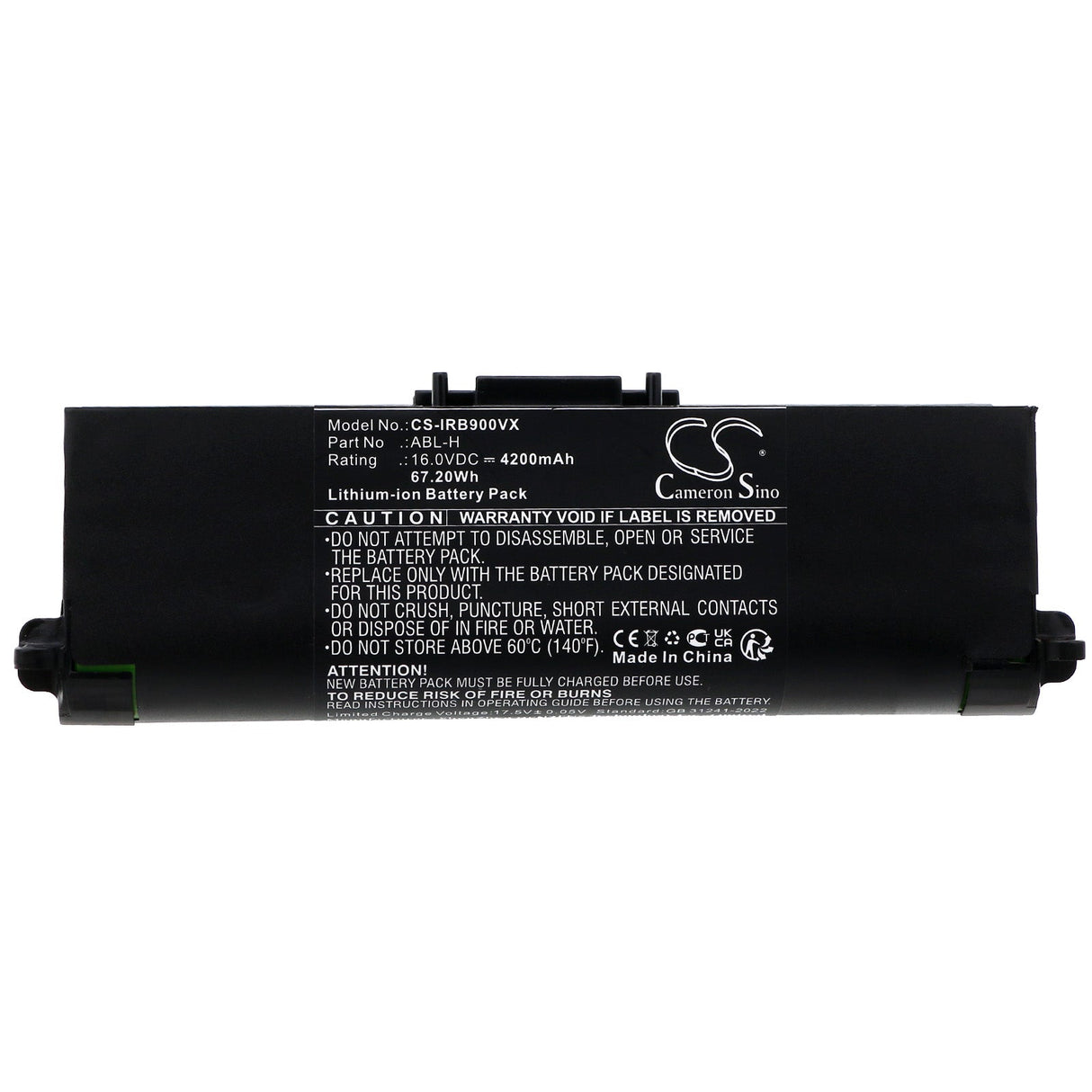 16.0V, Li-ion, 4200mAh, Vacuum battery fits Irobot, J10, J7, 67.20Wh Vacuum Cameron Sino Technology Limited