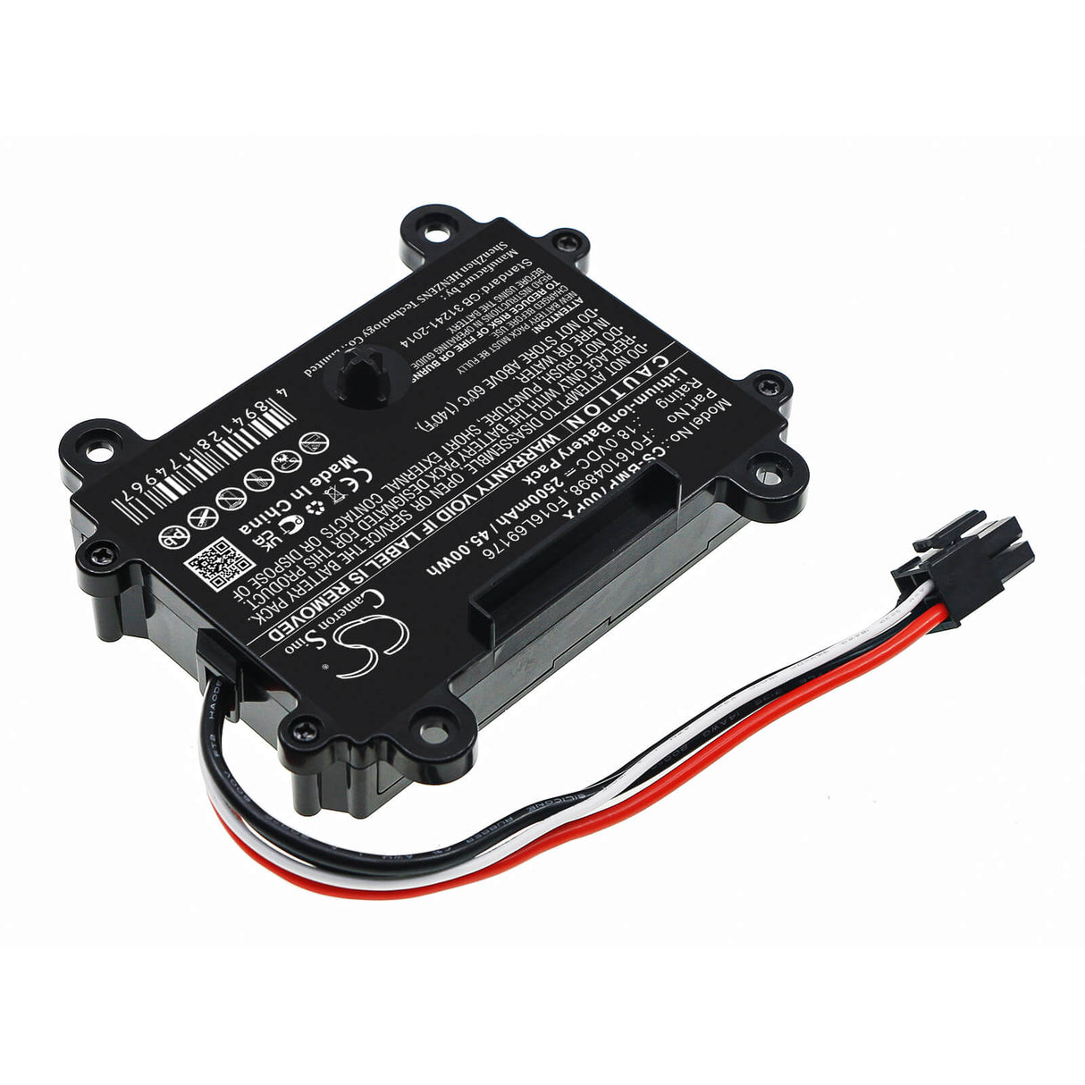 18.0V, Li-ion, 2500mAh, Lawn Mowers battery fits Bosch, F016104898, Indego 350, Indego 400, 45.00Wh Lawn Mowers Cameron Sino Technology Limited