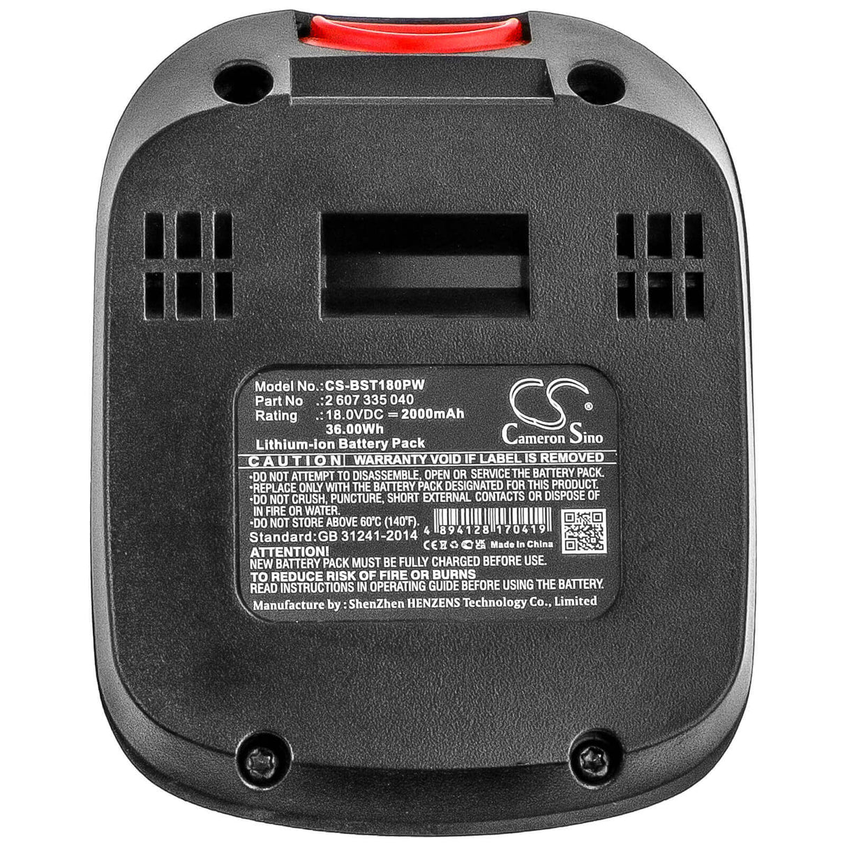 18.0V, Li-ion, 2000mAh, Lawn Mowers battery fits Bosch, Bosch, 1 600 A00 Dd7, Advancedcut 18, Advanceddrill 18, 36.0Wh Lawn Mowers Cameron Sino Technology Limited