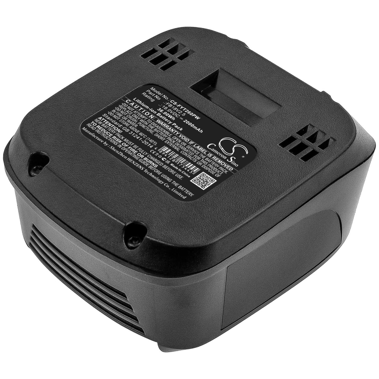 18.0V, Li-ion, 2000mAh, Gardening Tools battery fits Flymo, Fb18v2.5, Easiclean Li 18v Cordless Pres, Easiclean Li Plus, 36.00Wh Gardening Tools Cameron Sino Technology Limited (Power Tools)