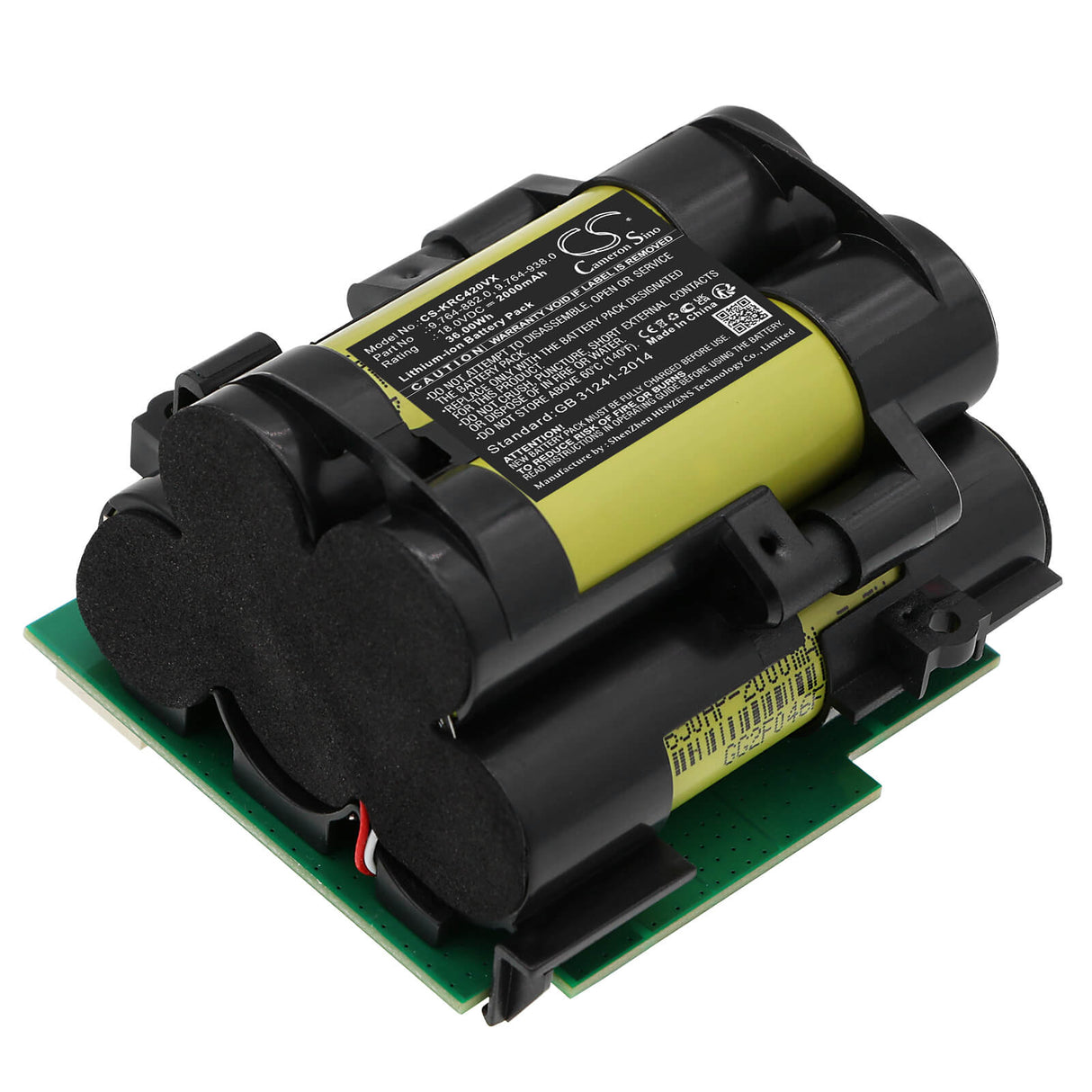 18.0V, Li-ion, 2000mAh, Vacuum battery fits Karcher, 64200, Vc 4i, Vc 4i Cordless, 36.00Wh Vacuum Cameron Sino Technology Limited