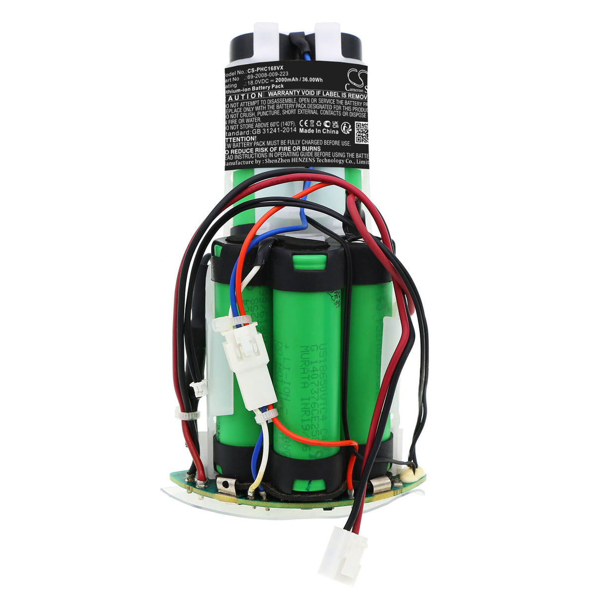 18.0V, Li-ion, 2000mAh, Vacuum battery fits Philips, Fc6161, Fc6162, Fc6163/02ru, 36.00Wh Vacuum Cameron Sino Technology Limited