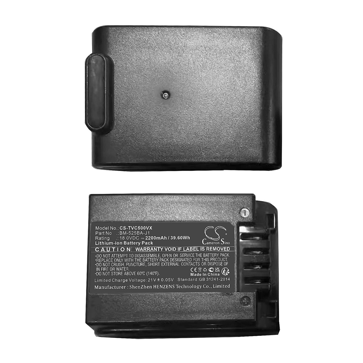 18.0V, Li-ion, 2200mAh, Vacuum battery fits Toshiba, Vc-clx50, Vc-clx50-n, 39.60Wh Vacuum Cameron Sino Technology Limited