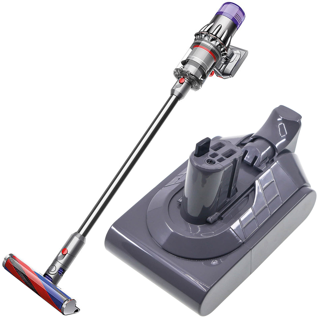18.0V, Li-ion, 2500mAh, Vacuum battery fits Dyson, Digital Slim Fluffy Extra, Digital Slim Fluffy Pro, V10 Digital Slim, 45.0Wh Vacuum Cameron Sino Technology Limited