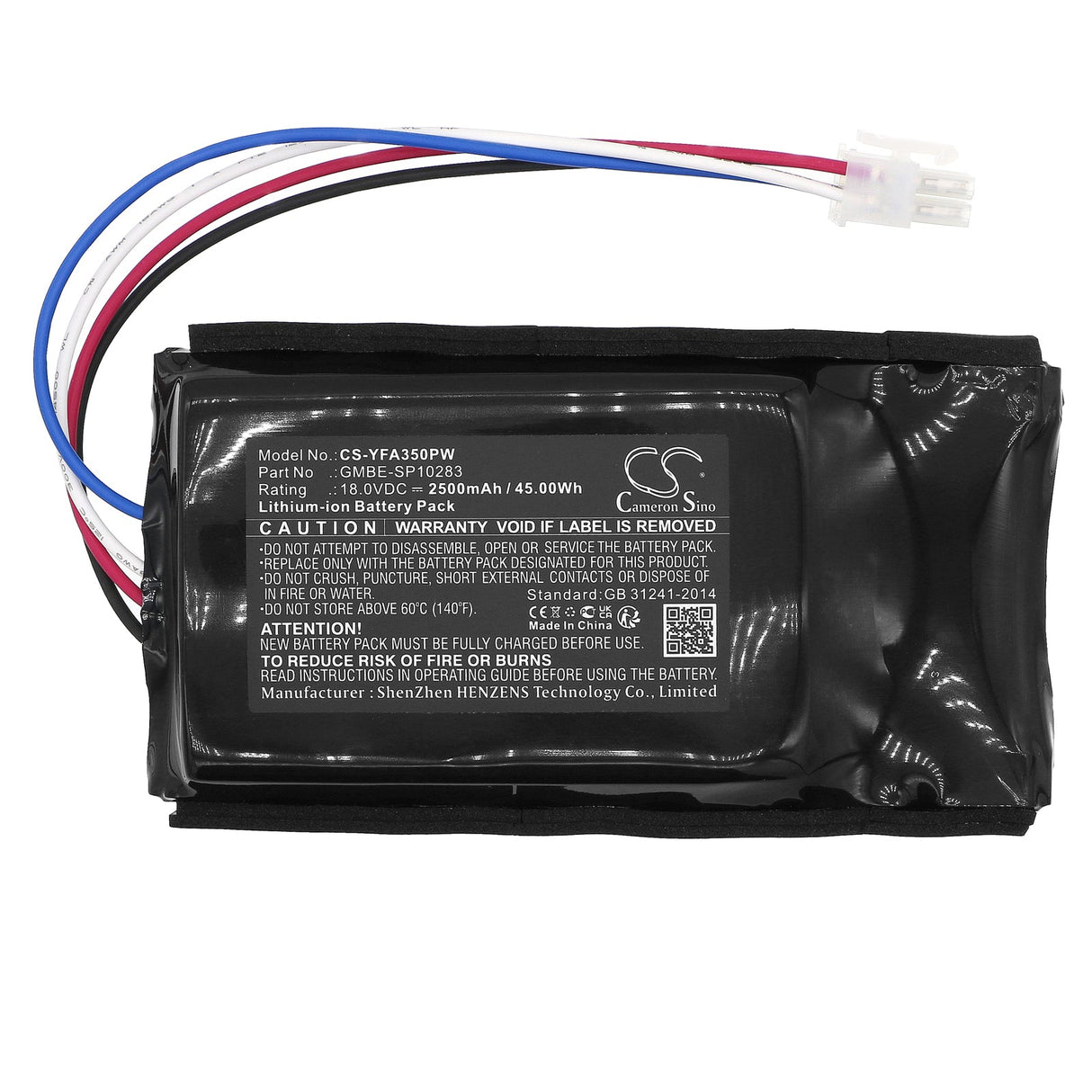 18.0V, Li-ion, 2500mAh, Lawn Mowers Battery fits Yard Force, Amiro 350, Amiro 350i, 45.00Wh Lawn Mowers Cameron Sino Technology Limited