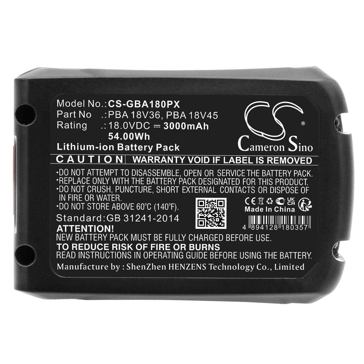 18.0V, Li-ion, 3000mAh, Gardening Tools battery fits Gardena, 14902-2, 14600-20, 14600-55, 54.00Wh Gardening Tools Cameron Sino Technology Limited (Power Tools)