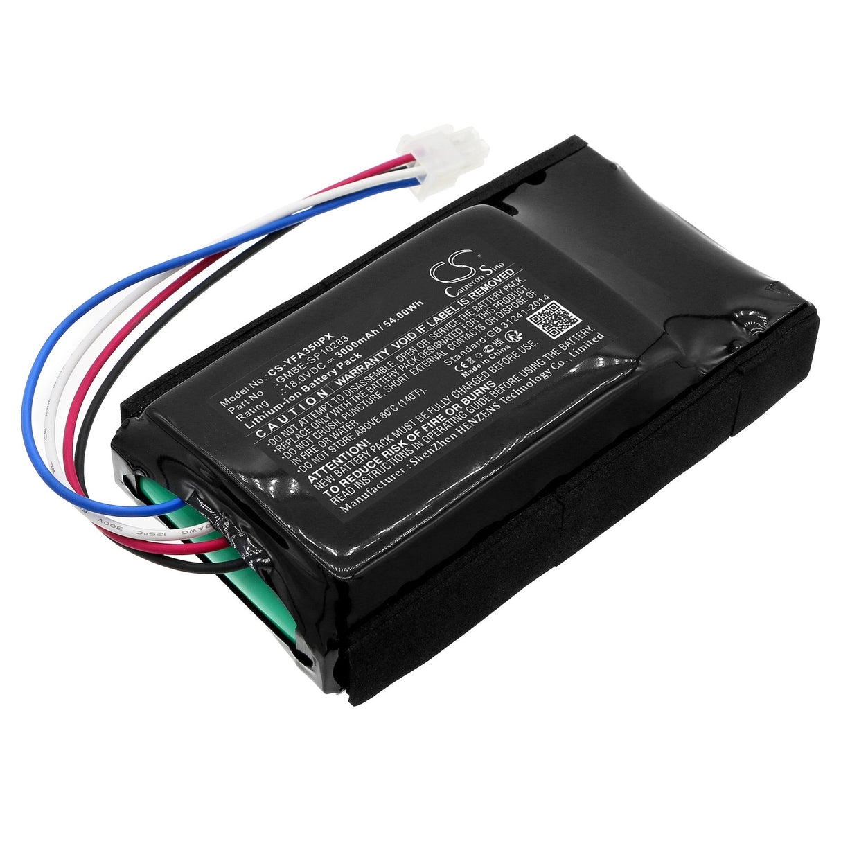 18.0V, Li-ion, 3000mAh, Battery fits Yard Force, Amiro 350, Amiro 350i, 54.00Wh Lawn Mowers Cameron Sino Technology Limited