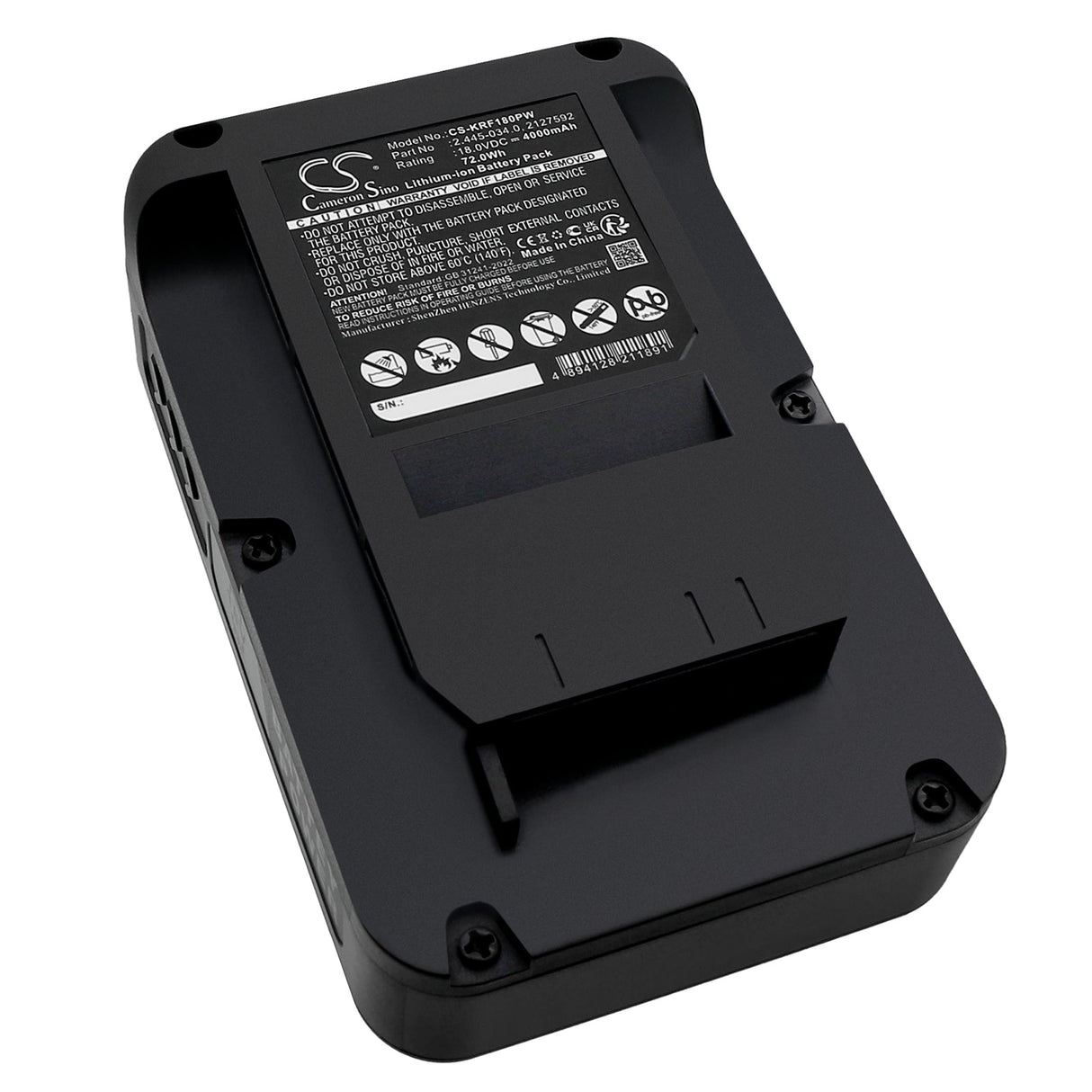 18.0V, Li-ion, 4000mAh, Gardening Tools battery fits Karcher, 14442420, 18-36 Cordless 18v Push Lawnmo, 72.0Wh Gardening Tools Cameron Sino Technology Limited (Power Tools)
