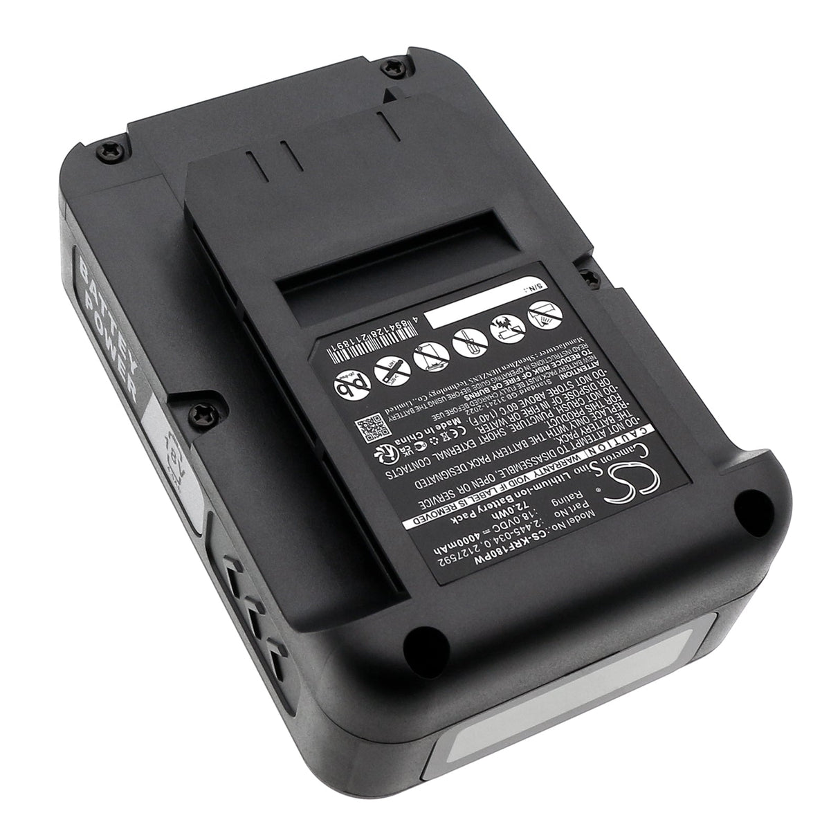 18.0V, Li-ion, 4000mAh, Gardening Tools battery fits Karcher, 14442420, 18-36 Cordless 18v Push Lawnmo, 72.0Wh Gardening Tools Cameron Sino Technology Limited (Power Tools)