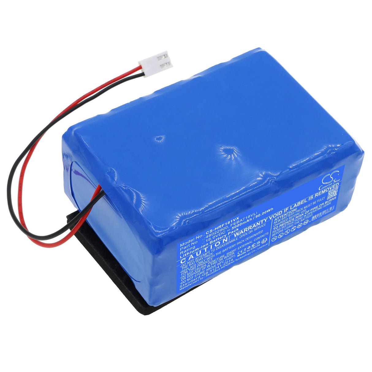 18.0V, Li-ion, 5000mAh, Vacuum battery fits Hoover, Fe18ali, Fe18ali 011, 90.00Wh Vacuum Cameron Sino Technology Limited