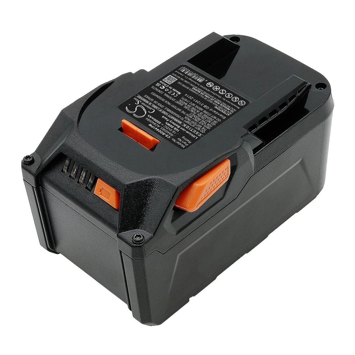 18.0V, Li-ion, 6000mAh, batterie pour outils électriques compatible avec Ridgid, Aeg, Ac840084, Bfl 18, Bho 18, 108Wh Power Tools Cameron Sino Technology Limited (Marchandises dangereuses)