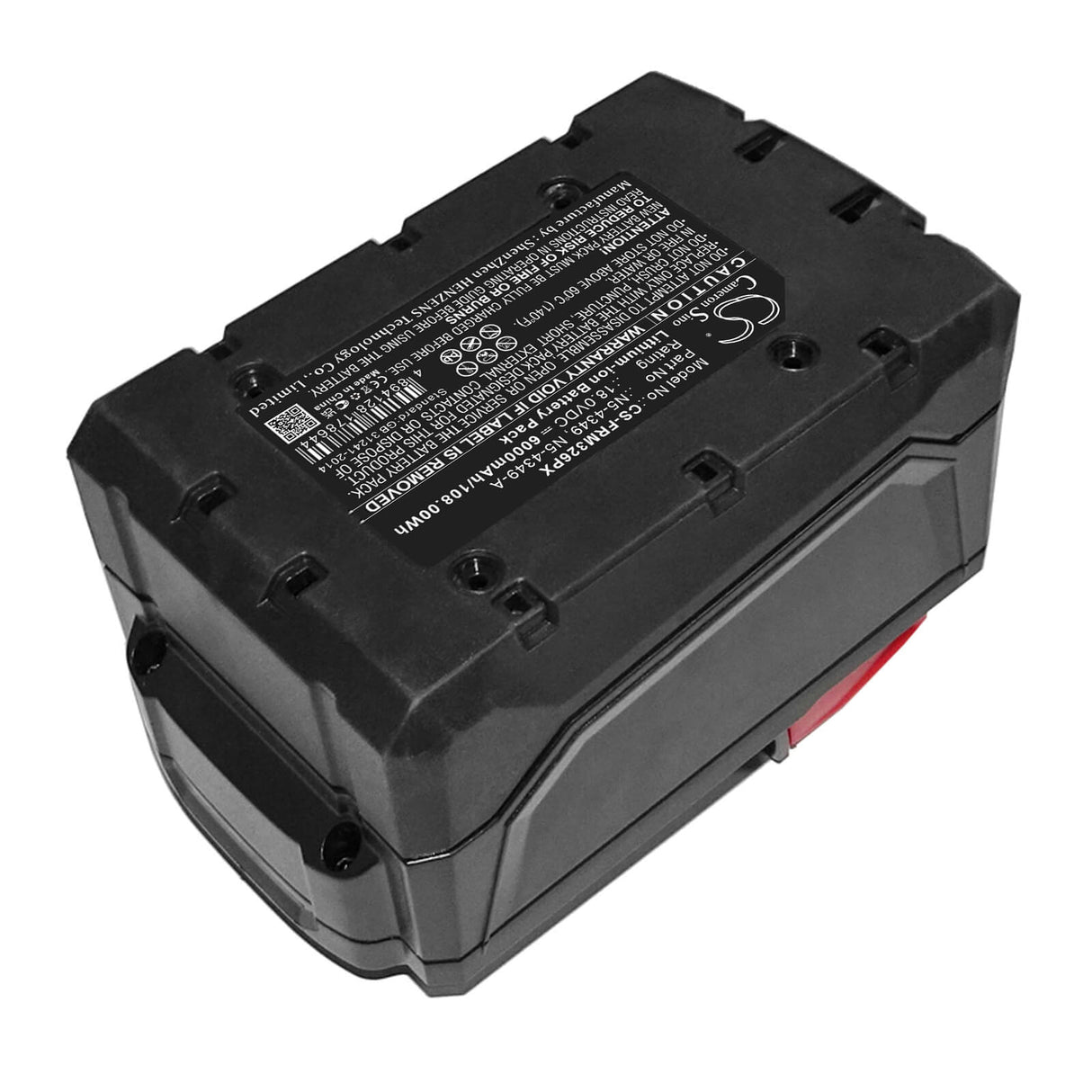 18.0V, Li-ion, 6000mAh, batterie pour outils de cerclage compatible avec Fromm, N5-4349, P318, P326, 108Wh Outils de cerclage Cameron Sino Technology Limited (Marchandises dangereuses)