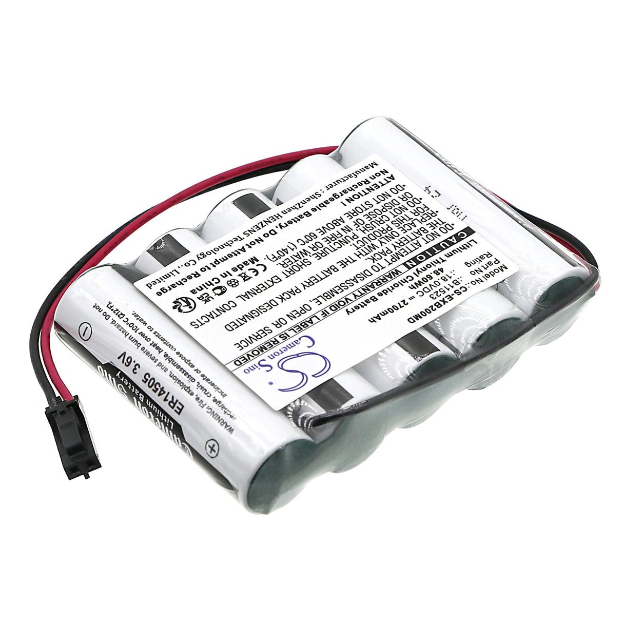 18.0V, Li-SOCl2, 2700mAh, Batterie médicale compatible avec Exogen, 81001906, 2000+, 4000+, 48.60Wh Médical Cameron Sino Technology Limited (Médical)