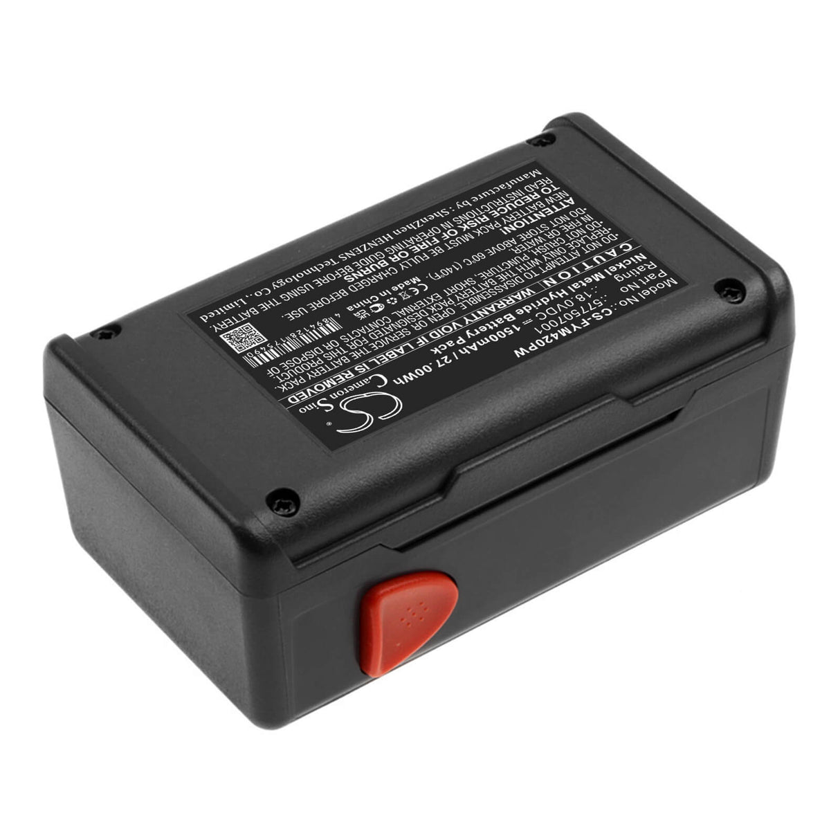 18.0V, Ni-MH, 1500mAh, Gardening Tools battery fits Flymo, 577507001, Contour Cordless Xt, Easicut 420, 27.00Wh Gardening Tools Cameron Sino Technology Limited (Power Tools)