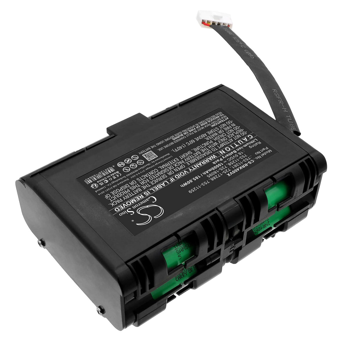 18.5V, Li-ion, 10000mAh, Lawn Mowers battery fits Robomow, Cubcadet, 725-17288, Xr5 3000, Xr5 4000, 185.00Wh Lawn Mowers Cameron Sino Technology Limited (Dangerous Goods)