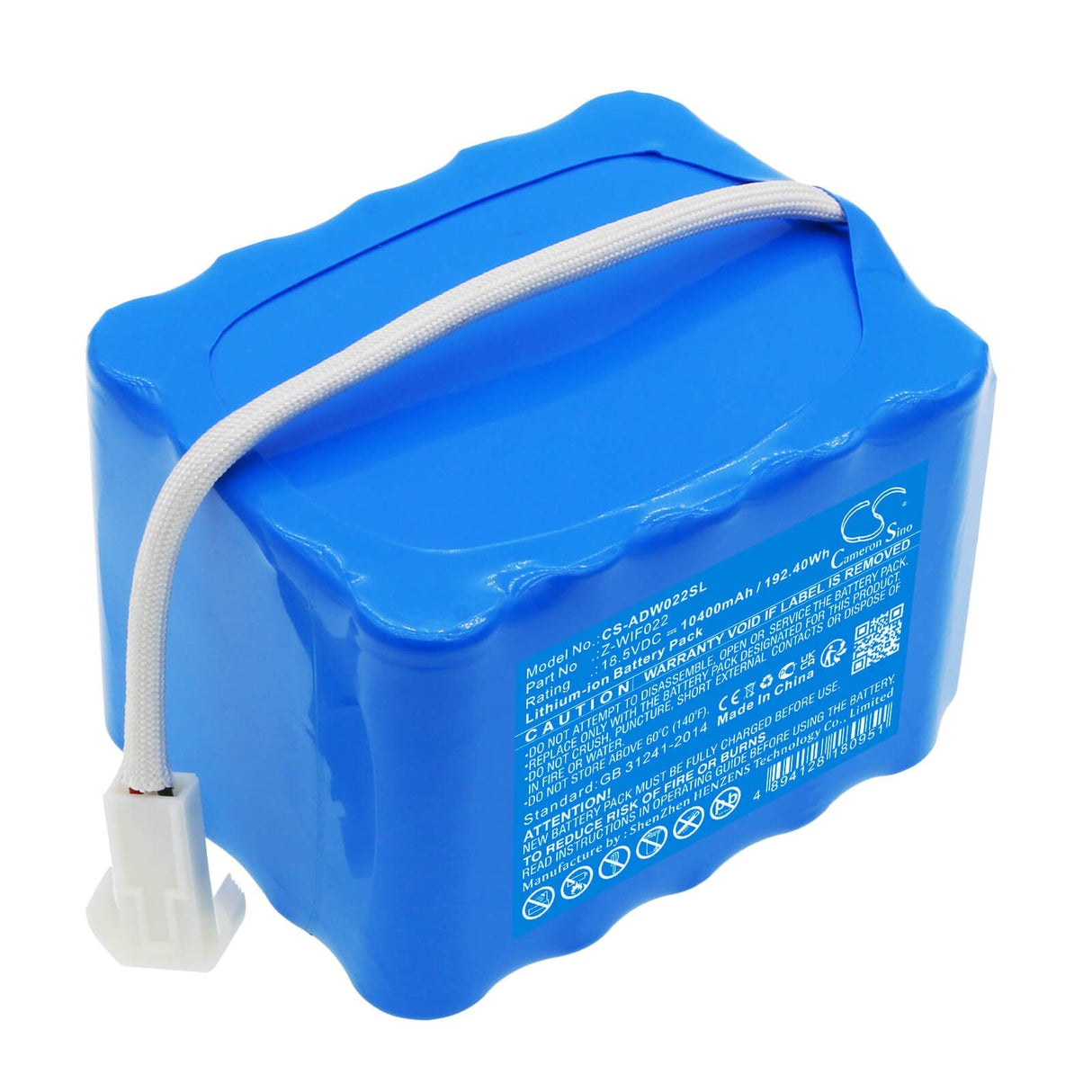 18.5V, Li-ion, 10400mAh, Batterie d'éclairage compatible avec American Dj, Z-wif022, Wifly Exr Dotz Par, 192.4Wh Éclairage & Studio Cameron Sino Technology Limited (Marchandises dangereuses)