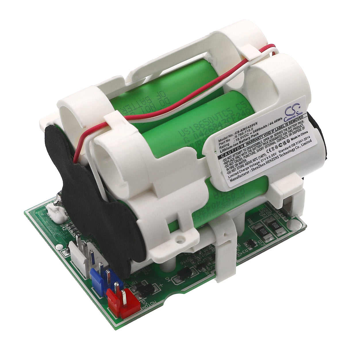 18.5v, Li-ion, 2400mah, Vacuum battery Fits Karcher Vc4h-525, 44.40wh Vacuum Cameron Sino Technology Limited