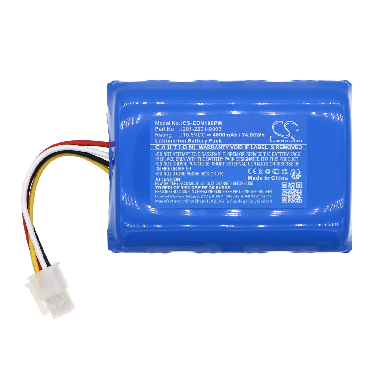 18.5V, Li-ion, 4000mAh, Lawn Mowers Battery fits Ecovacs, G1-800, Goat G1, 74.00Wh Lawn Mowers Cameron Sino Technology Limited (Dangerous Goods)