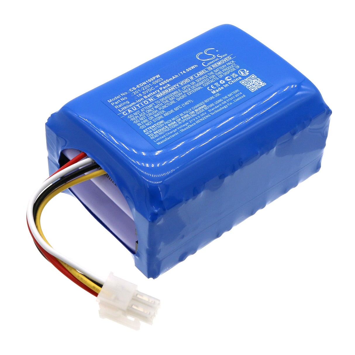 18.5V, Li-ion, 4000mAh, Lawn Mowers Battery fits Ecovacs, G1-800, Goat G1, 74.00Wh Lawn Mowers Cameron Sino Technology Limited (Dangerous Goods)