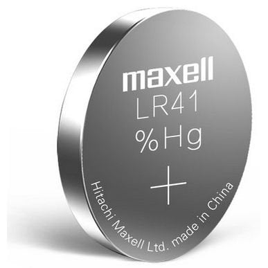 192 - Lr41 1.5 Volt Alkaline Battery Replacement (10 on a Card) Coin Cell Batteries Maxell
