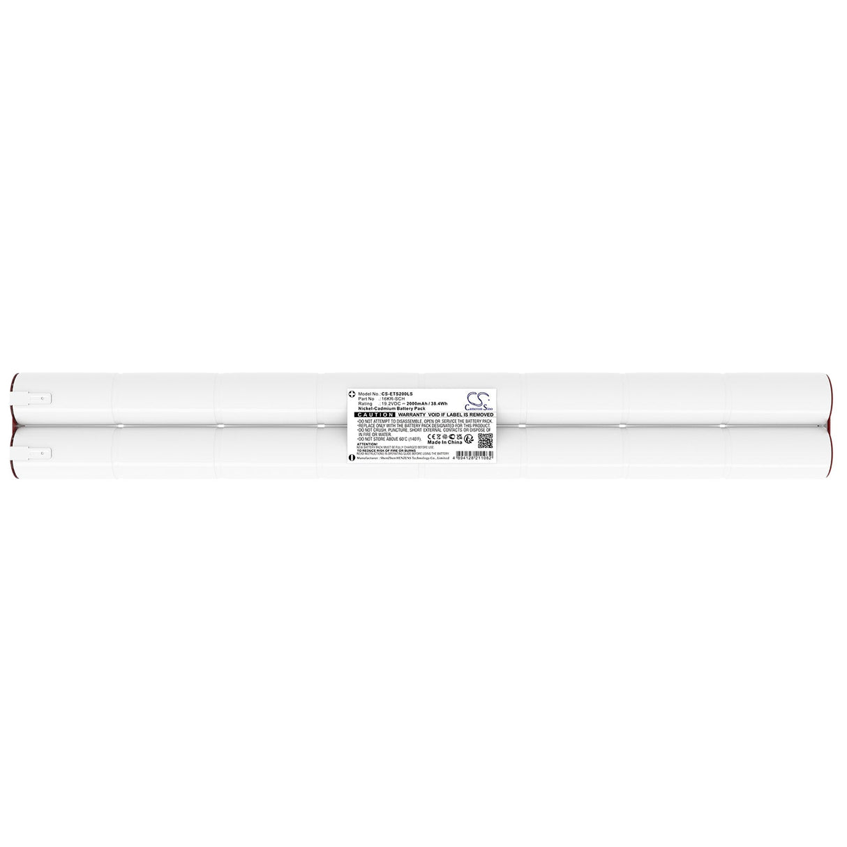 19.2V, Ni-CD, 2000mAh, batterie d'éclairage de secours compatible avec Eaton, Lum16032, Ultraled 2000 Es, 38.4Wh Éclairage d'urgence Cameron Sino Technology Limited