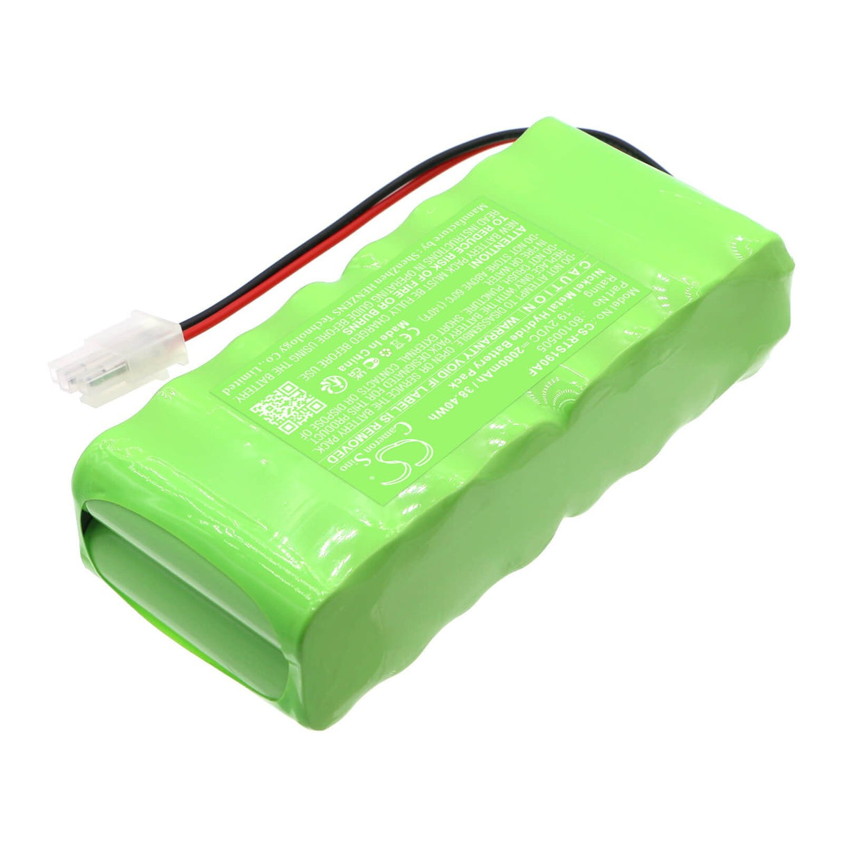 19.2v, Ni-mh, 2000mah, Batterie de porte automatique compatible avec Record, Bat 19, Stg19, 38.40wh Portes automatiques Cameron Sino Technology Limited