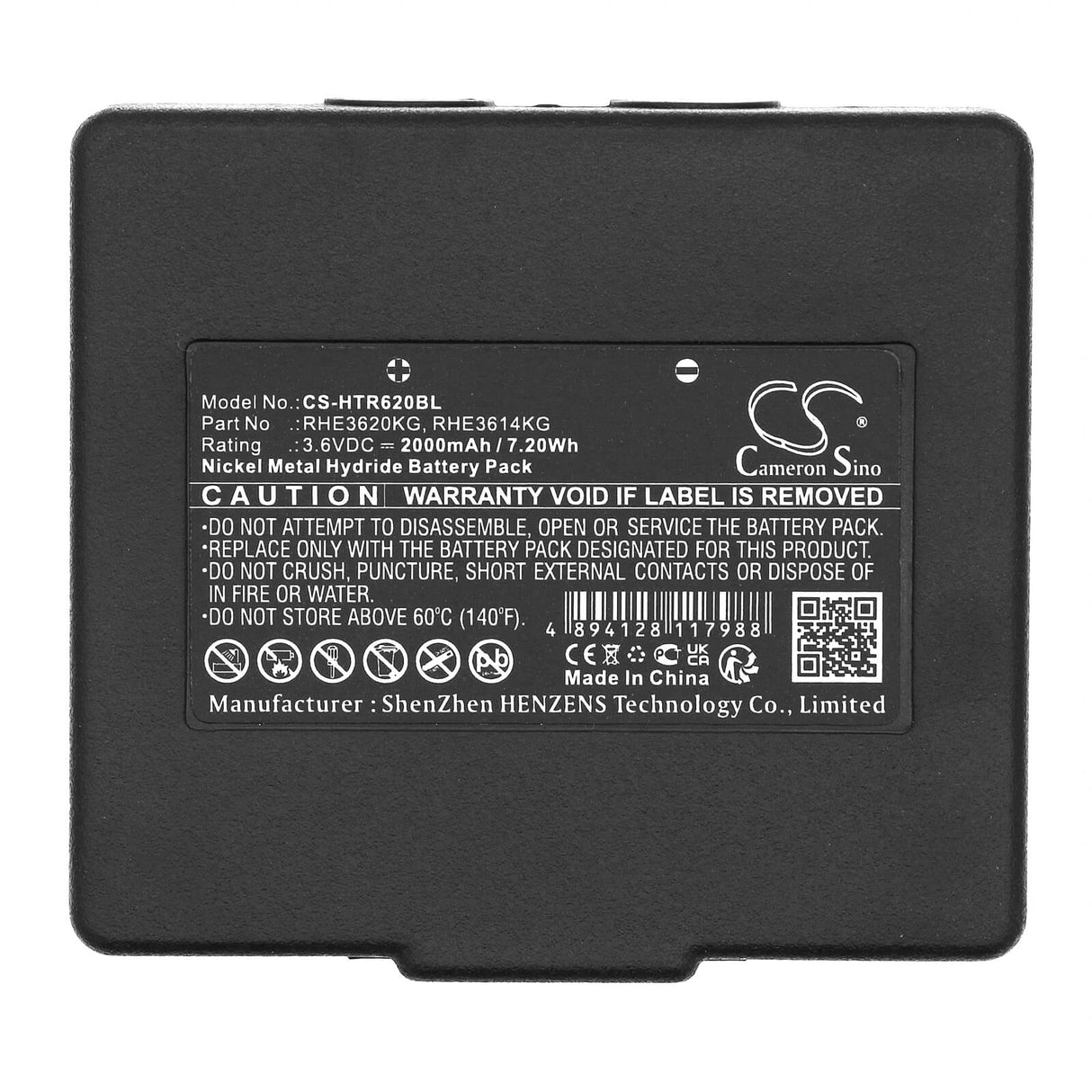 2000mah, Batterie de télécommande pour grue Hetronic, 68300900, 68300940 3.6v, 7.20wh Télécommande de grue Cameron Sino Technology Limited