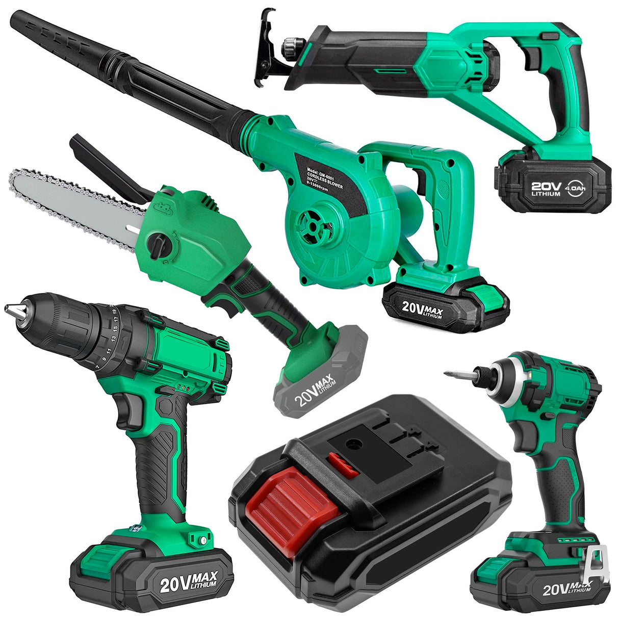 20.0V, Li-ion, 2500mAh, Power Tools battery fits Kimo, K16811, 6 Inch Cordless Chainsaw, Leaf Blower 2-in-1 20v, 50Wh Power Tools Cameron Sino Technology Limited (Power Tools)