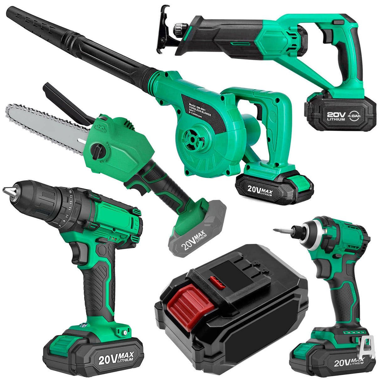 20.0V, Li-ion, 4000mAh, Power Tools battery fits Kimo, K16811, 6 Inch Cordless Chainsaw, Leaf Blower 2-in-1 20v, 80Wh Power Tools Cameron Sino Technology Limited (Power Tools)