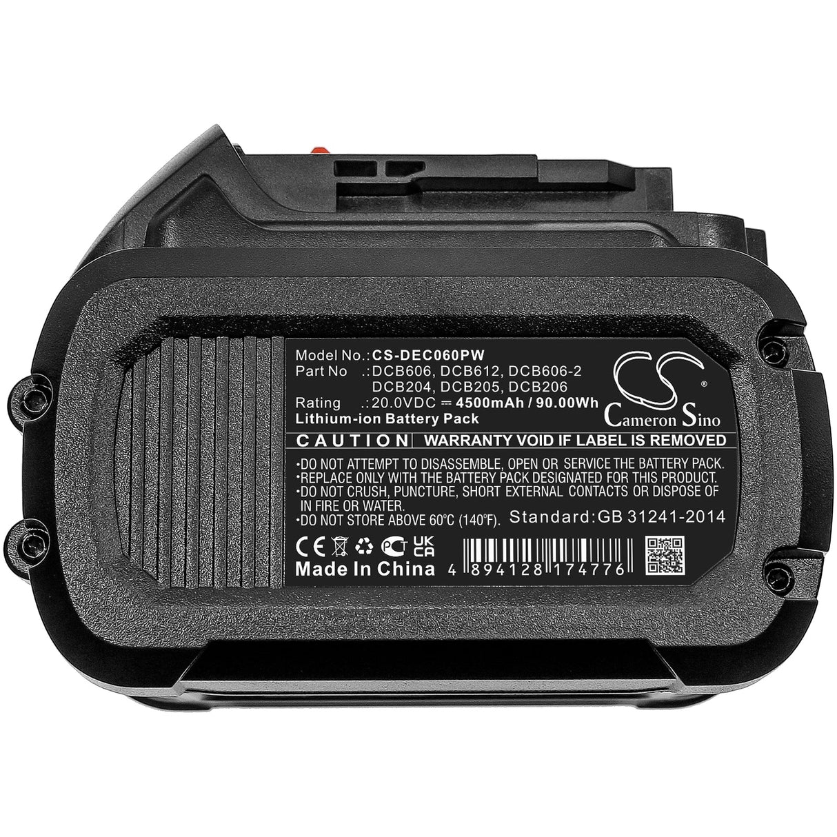 20.0V, Li-ion, 4500mAh, Power Tools battery fits Dewalt, Dcb102, 120v Max, 12v Max Li-ion, 90Wh Power Tools Cameron Sino Technology Limited (Power Tools)