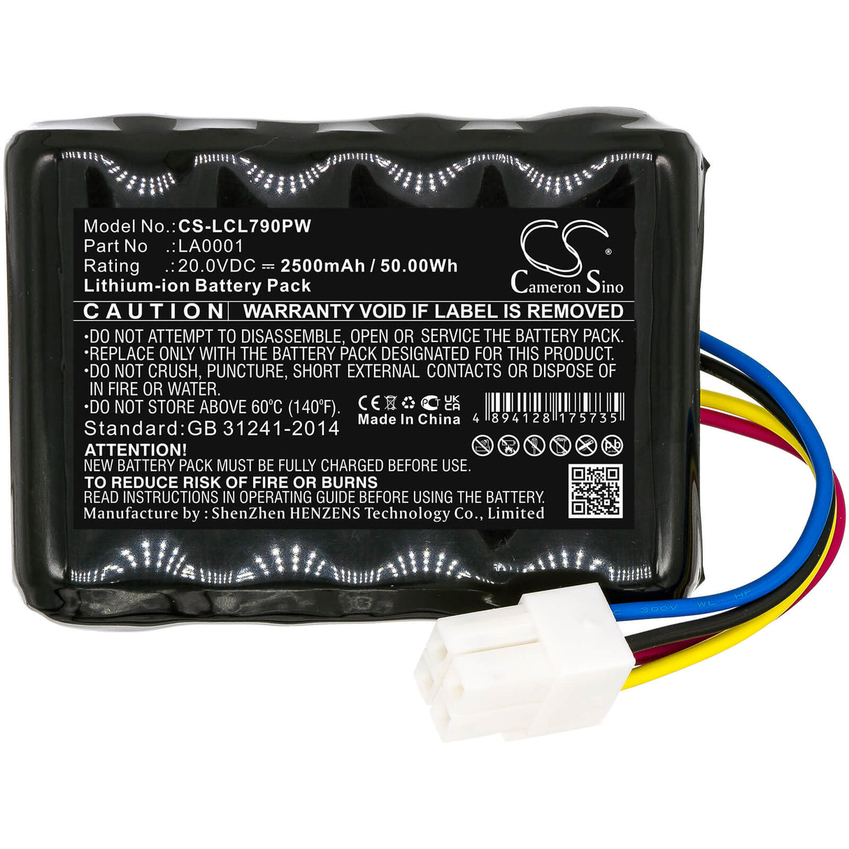 20.0V, Li-ion, 2500mAh, Lawn Mowers battery fits Ferrex, Landxcape, La0001, 800m2 2021, 50.00Wh Lawn Mowers Cameron Sino Technology Limited