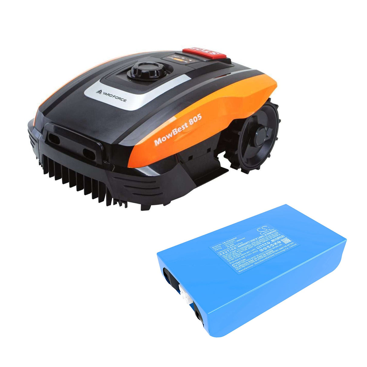 20.0V, Li-ion, 2600mAh, Lawn Mowers battery fits Yard Force, Easymow 260, Mb 400, 52.0Wh Lawn Mowers Cameron Sino Technology Limited