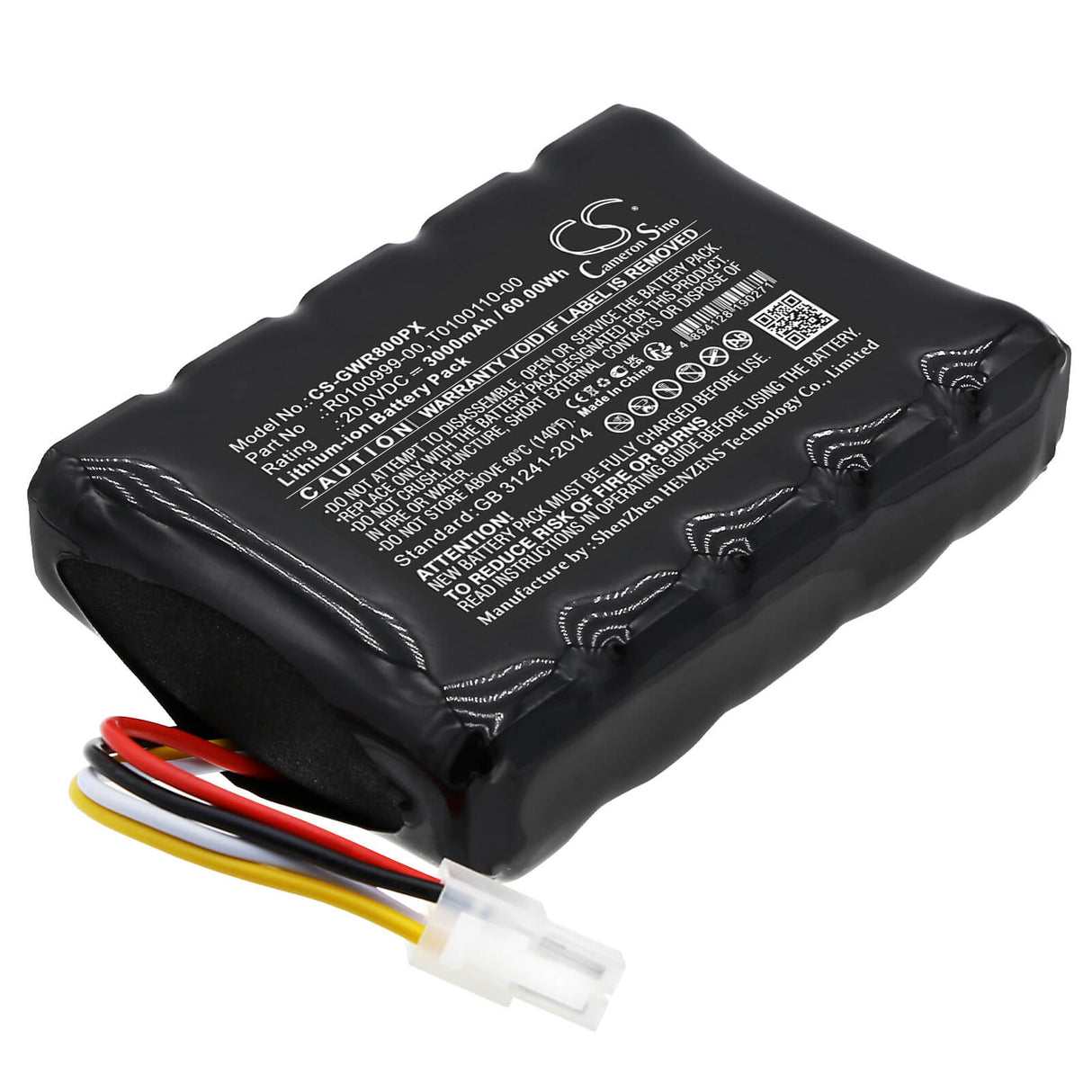 20.0V, Li-ion, 3000mAh, Lawn Mowers battery fits Cramer, R0100999-00, Rm 1000, Rm 1500, 60.00Wh Lawn Mowers Cameron Sino Technology Limited