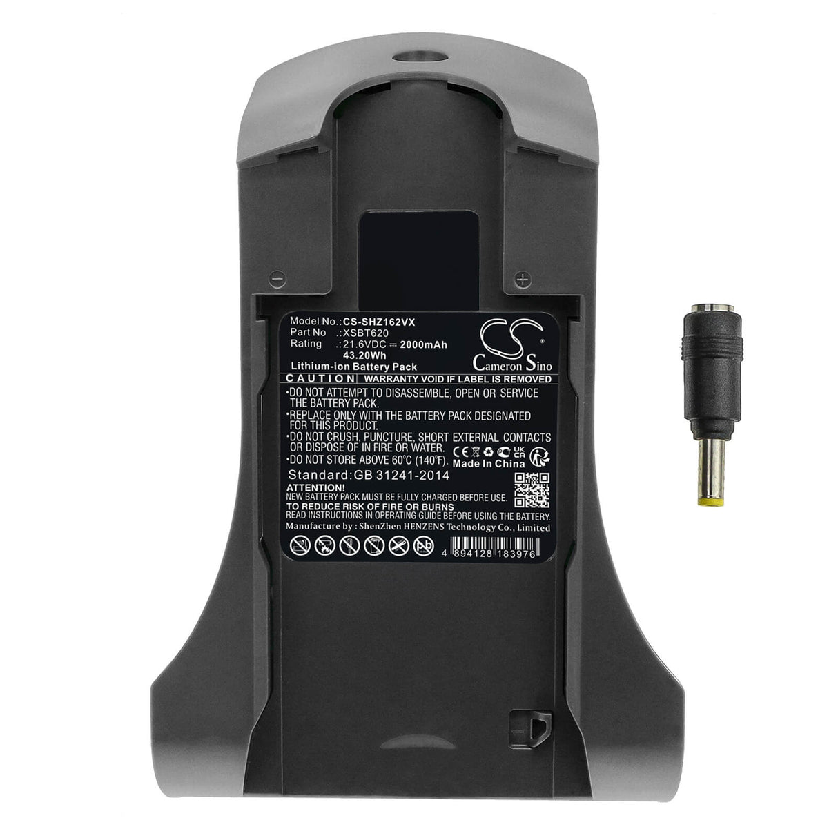 21.6V, Li-ion, 2000mAh, Vacuum battery fits Shark, Iz102anz 26, Iz162cco, Iz162h, 43.20Wh Vacuum Cameron Sino Technology Limited