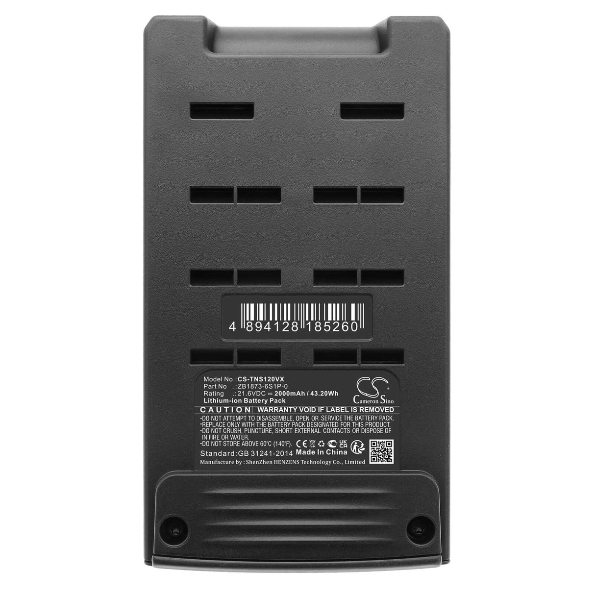 21.6v, Li-ion, 2000mah, Vacuum battery fits Tineco, Pure One S12, Pure One S12 Pro, 43.20wh Vacuum Cameron Sino Technology Limited