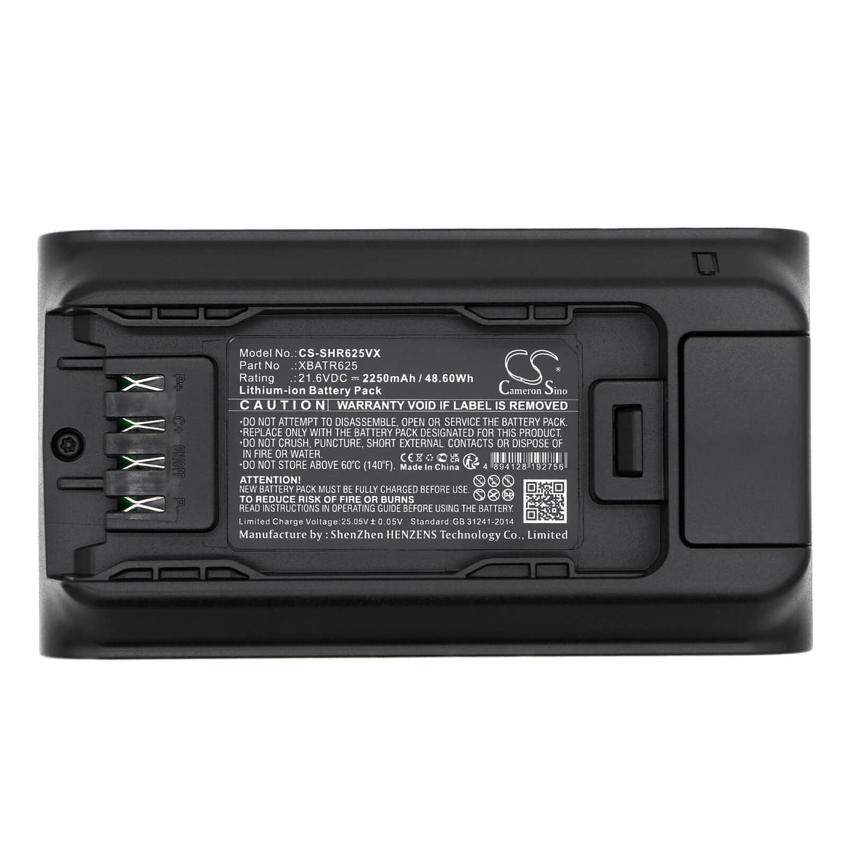 21.6v, Li-ion, 2250mah, Battery Fits Shark, Iw3110c, Iw3111c, 48.60wh Vacuum Cameron Sino Technology Limited