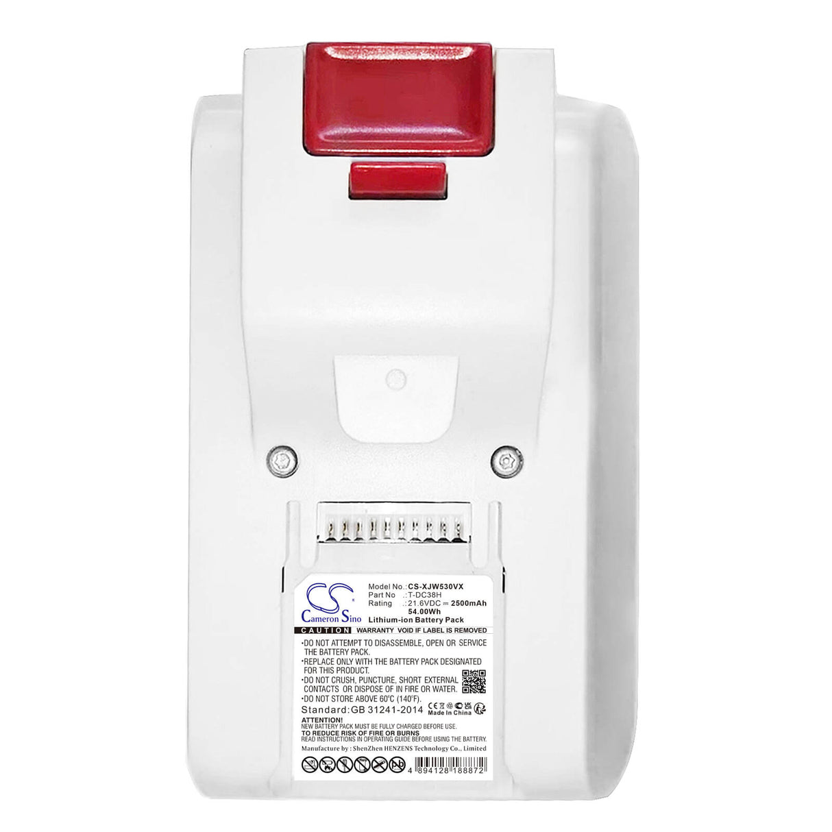 21.6V, Li-ion, 2500mAh, Vacuum battery fits Jimmy, C53t, Cj53, Cj57, 54.00Wh Vacuum Cameron Sino Technology Limited