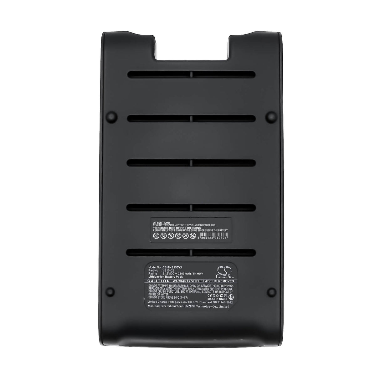 21.6V, Li-ion, 2500mAh, Vacuum battery fits Tineco, Pure One S11 Smart, Pure One S11 Tango, 54.0Wh Vacuum Cameron Sino Technology Limited