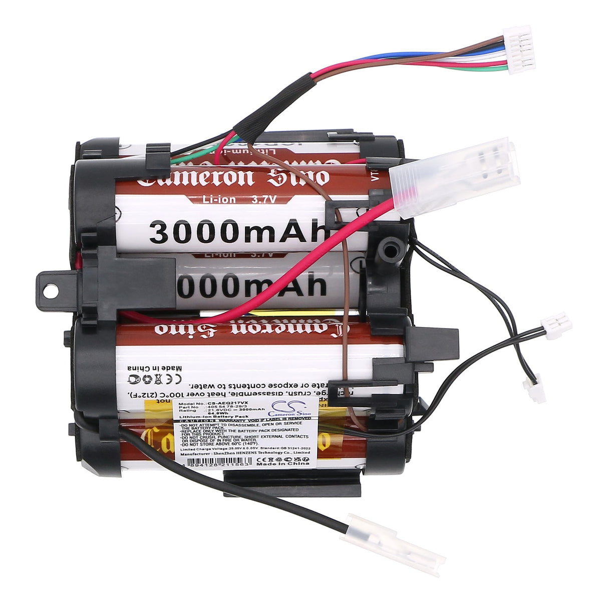 21.6V, Li-ion, 3000mAh, Vacuum battery fits Aeg, Qx9-1-40, Qx9-1-40gg, 64.8Wh Vacuum Cameron Sino Technology Limited