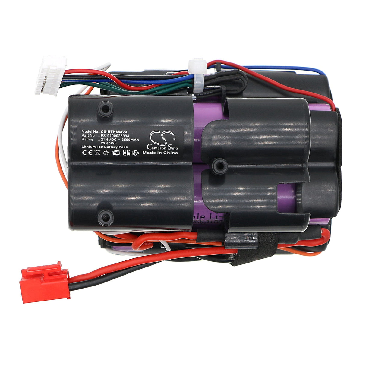 21.6V, Li-ion, 3500mAh, Battery fits Rowenta, Air Force Light, Ms6573, 75.60Wh Vacuum Cameron Sino Technology Limited
