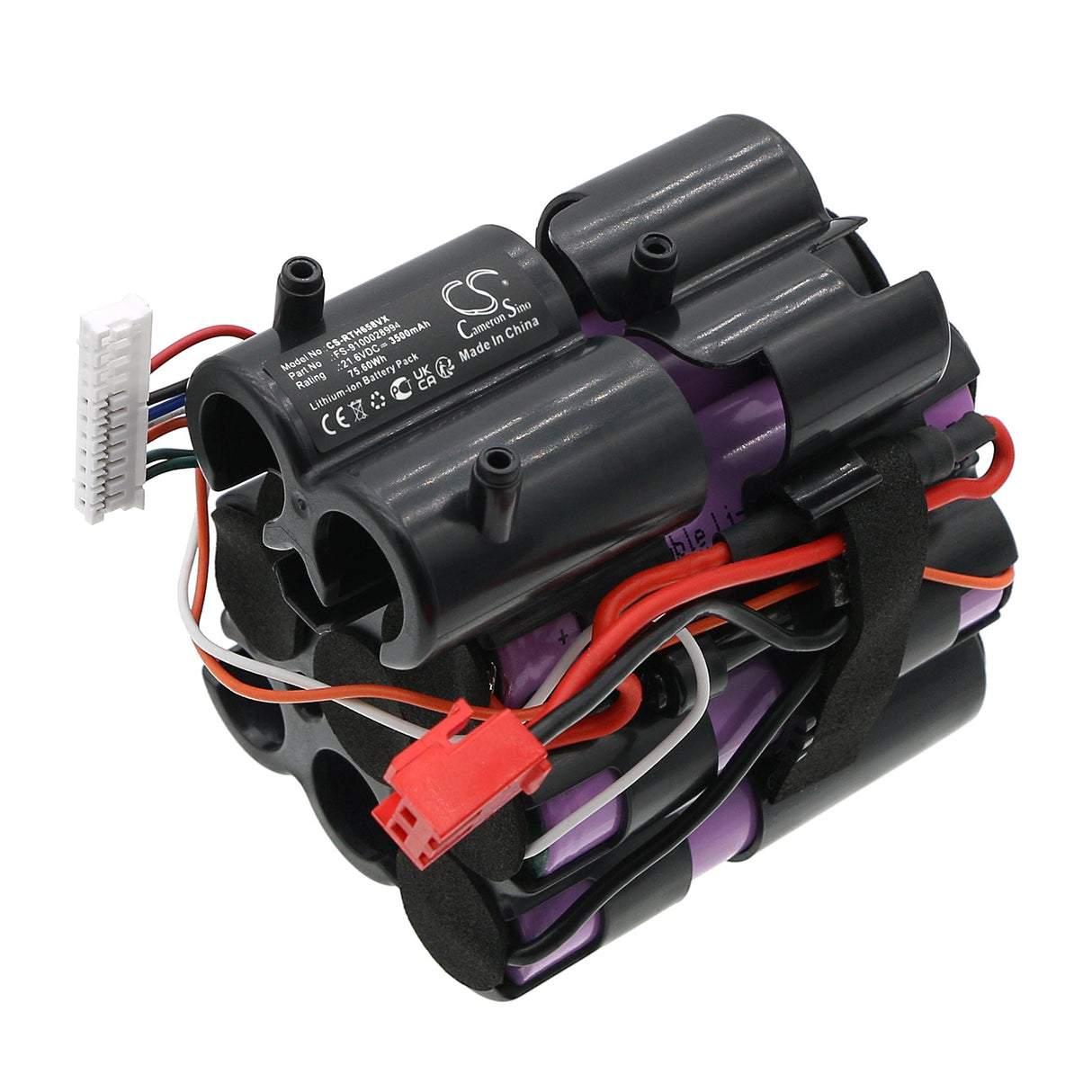 21.6V, Li-ion, 3500mAh, Battery fits Rowenta, Air Force Light, Ms6573, 75.60Wh Vacuum Cameron Sino Technology Limited