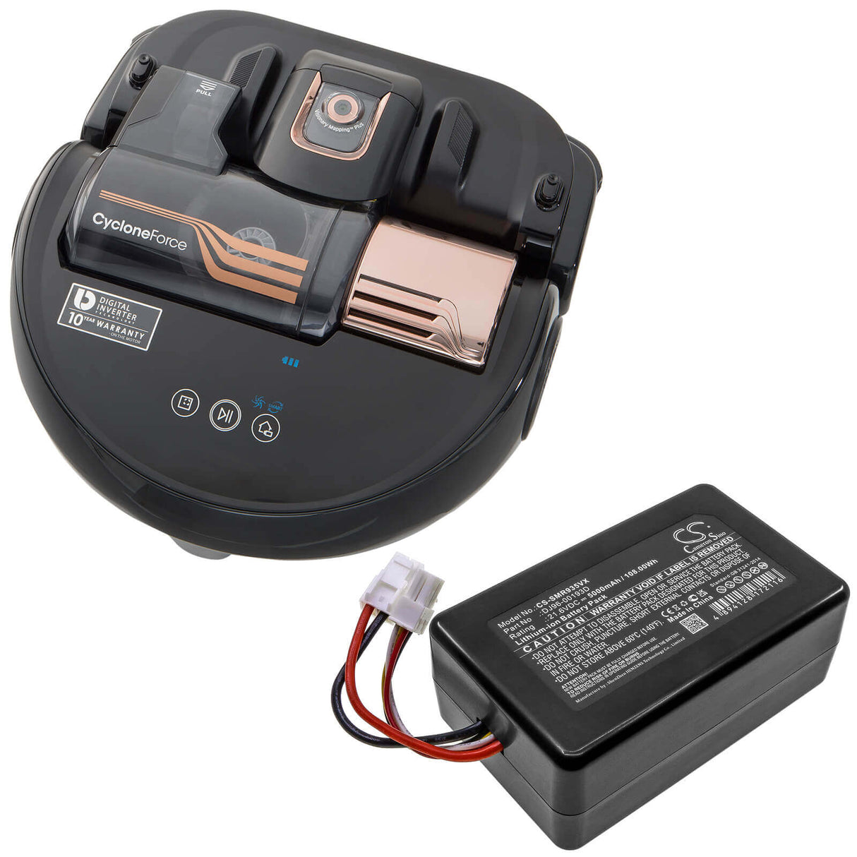 21.6V, Li-ion, 5000mAh, Vacuum battery fits Samsung, Powerbot R9250, Powerbot R9350, Sr20k9350wk, 108.00Wh Vacuum Cameron Sino Technology Limited (Dangerous Goods)