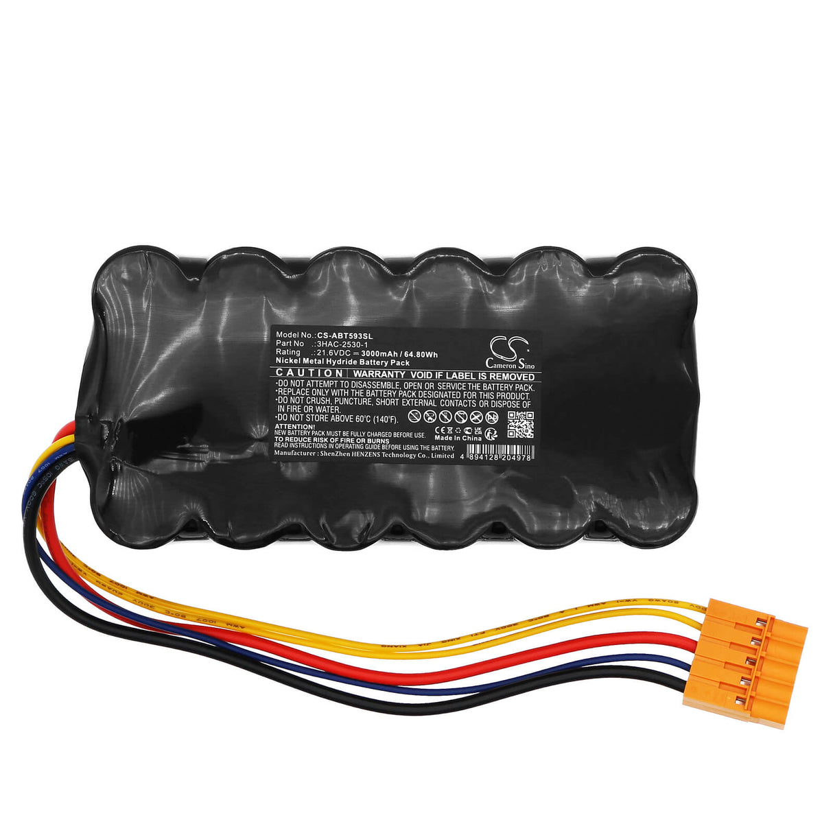 21.6v, Ni-mh, 15000mah, ABB Robotics PLC Battery fits 3hac129291, 3hac-12929-1, 324.0wh PLC Cameron Sino Technology Limited
