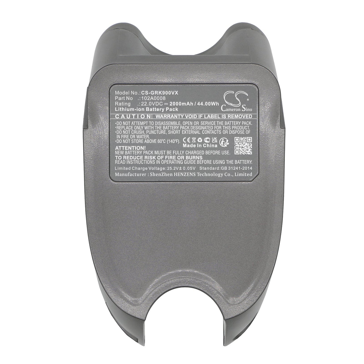 22.0V, Li-ion, 2000mAh, Vacuum Battery fits Gtech, Aft001, Multi K9, 44.00Wh Vacuum Cameron Sino Technology Limited